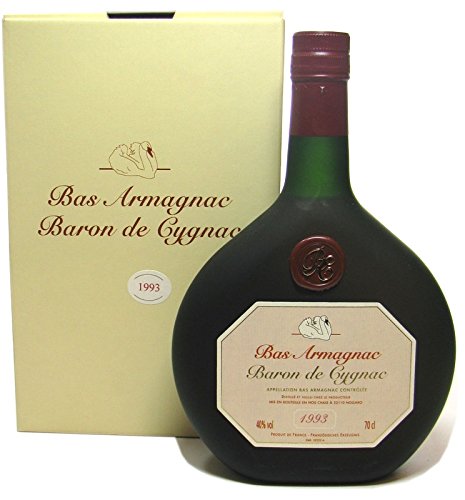 Rarität: Armagnac Baron de Cygnac 0,7l Jahrgang 1993 incl. Geschenkpackung von Armagnac Baron de Cygnac