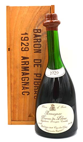Rarität: Armagnac Baron de Pibrac 0,7l Jahrgang 1929 inkl. Holzkiste von Armagnac Baron de Pibrac
