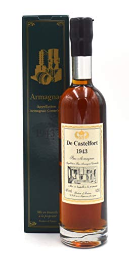 Rarität: Armagnac De Castelfort 0,2l Jahrgang 1943 inkl. Geschenkpackung von Armagnac De Castelfort