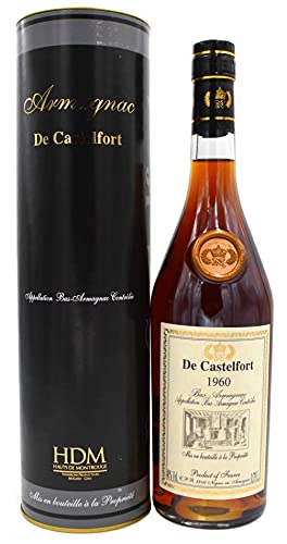 Rarität: Armagnac De Castelfort Jahrgang 1960-0,7l incl. Geschenkdose von Armagnac De Castelfort