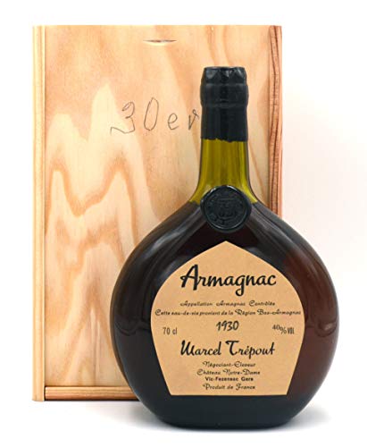 Rarität: Armagnac Marcel Trepout 0,7l Jahrgang 1930 inkl. Holzkiste von Armagnac Marcel Trepout