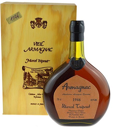 Rarität: Armagnac Marcel Trepout Jahrgang 1946-0,7l inkl. Holzkiste von Armagnac Marcel Trepout