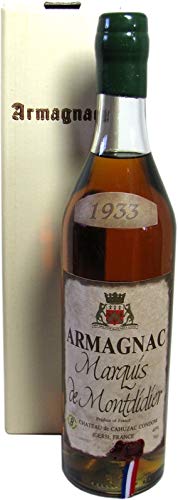 Rarität: Armagnac Marquis de Montdidier 0,7l Jahrgang 1933 mit Geschenkpackung von Armagnac Marquis de Montdidier