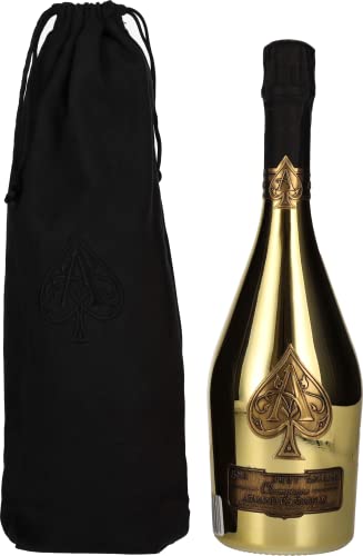 Armand de Brignac Champagne Brut Gold 12,5% Vol. 0,75l in Velvet Bag Armand de Brignac Champagne Brut Gold 12,5% Vol. 0,75l in Velvet Bag von Armand de Brignac