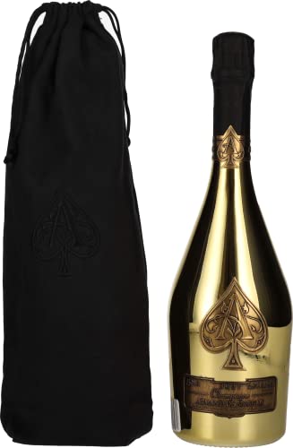 Armand de Brignac Champagne Brut Gold 12,5% Vol. 0,75l in Velvet Bag von Armand de Brignac