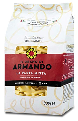 12x Il Grano Di Armando La Pasta Mista Italienischer Weizen Bronze gezeichnet 100% Italienische Pasta 500g von ARMANDO