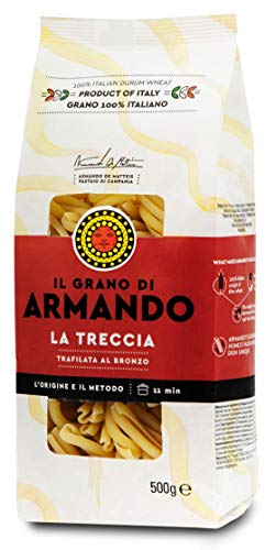 12x Il Grano Di Armando La Treccia Italienischer Weizen Bronze gezeichnet 100% Italienische Pasta 500g von Armando
