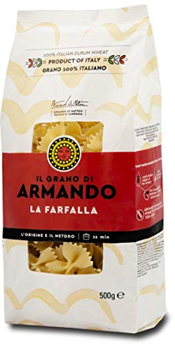 3x Il Grano Di Armando La Farfalla Italienischer Weizen Bronze gezeichnet 100% Italienische Pasta 500g von ARMANDO