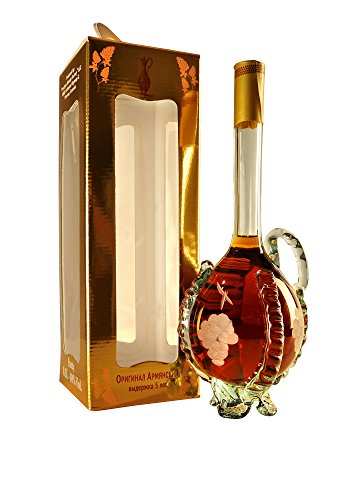 armenischer Brandy in mundgeblasener Karaffe, 5 Jahre gereift, 0,5L, 40% Alk von Armenian Brandy