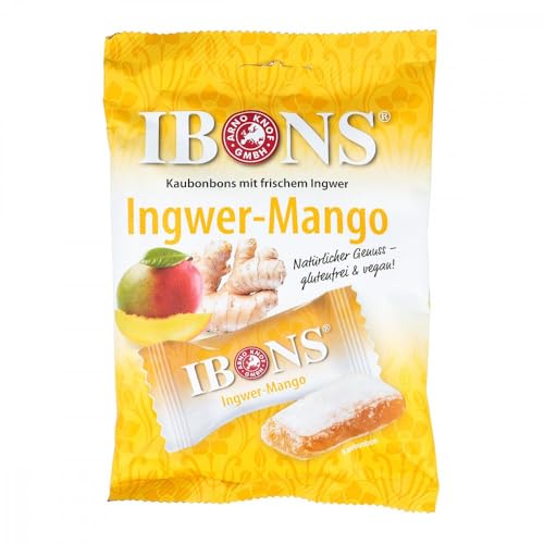 Ibons Ingwer Mango Tüte Kaubonbons 92 g von Arno Knof GmbH