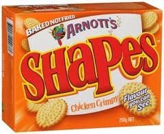 Australian Arnott's Shapes Crackers Crimpy Chicken 200g by Arnott's von ARNOTT'S