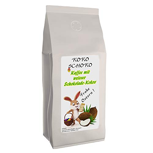 Aromakaffee - Aromatisierter Kaffee "Koko Schoko" Kokosnuss-Schokolade" 500 g Ganze Bohne - Spitzenkaffee - Schonend Und Frisch In Eigener Rösterei Geröstet von Aromakaffee