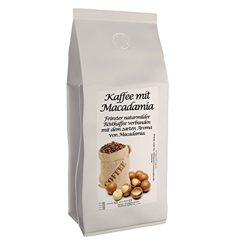 Aromakaffee - aromatisierter Kaffee Macadamia, 500 g ganze Bohnen - Spitzenkaffee - Schonend Und Frisch In Eigener Rösterei Geröstet von C&T