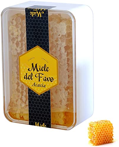 Italienischer Honigwabe in Akazien-Honig, in hochwertiger Frischebox | 200gr von Aromataste