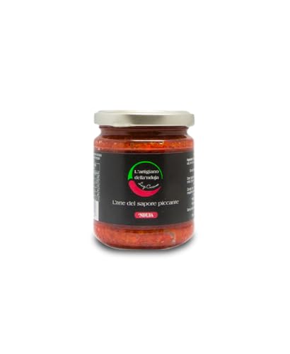 Nduja von Spilinga | Würziges Streichfähige Cremige Salami | Kalabrische | Made in Italy | Glutenfrei | 180g von Aromataste