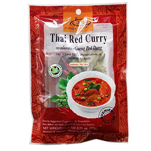 6x77g Aromax Rotes Thai Curry mit Kräuter und Kokospulver von Aromax