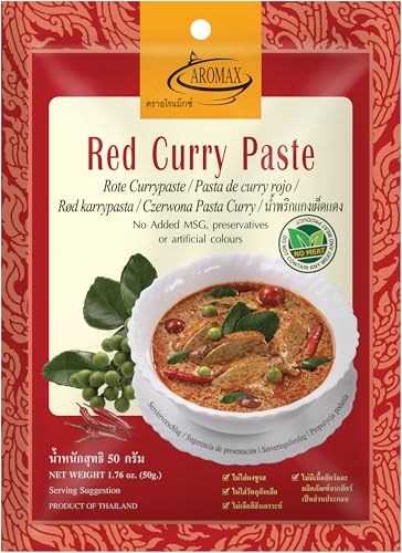 Aromax Currypaste, rot, 12er Pack (12 x 50 g Packung) von Aromax