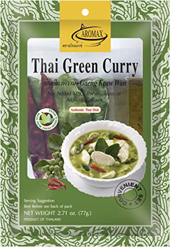 Aromax Gewürzmischung für, grünes Curry, 6er Pack (6 x 77 g Packung) von KDJMDL