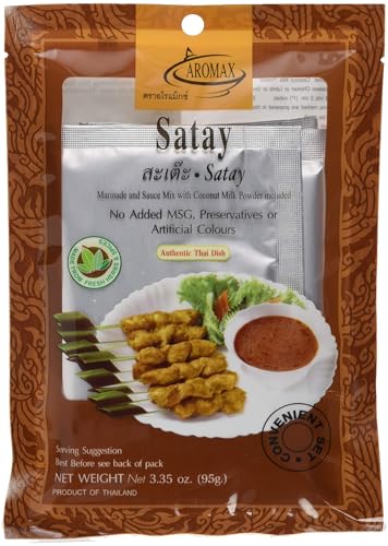 Aromax Gewürzmischung für Satay, 6er Pack (6 x 95 g Packung) von Aromax