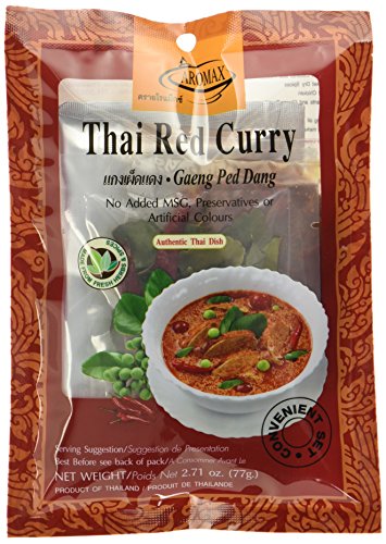 Aromax Gewürzmischung für rotes Curry, 6er Pack (6 x 77 g Packung) von Aromax