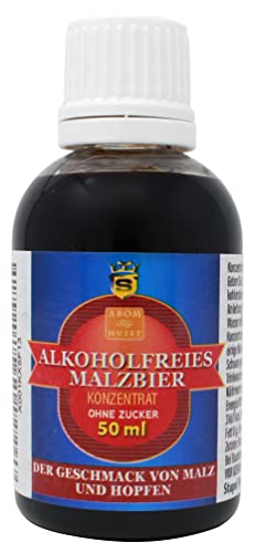 Alkoholfreie Malzbier-Konzentrat-Drops | 1 Flasche 50 ml ergibt 25 Liter | hochkonzentriertes Aroma | ohne Zucker | für Wassersprudler | prickelnd | kalorienarm | ohne Konservierungsstoffe von Aromhuset