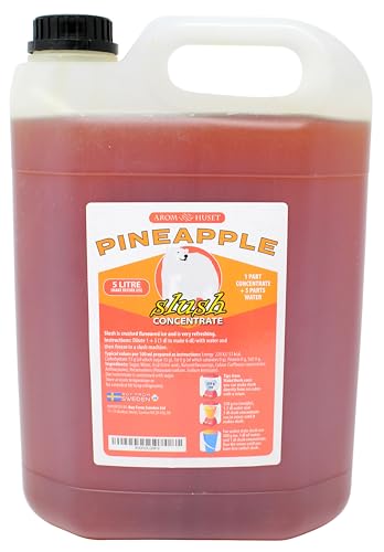 Ananas-Slushkonzentrat 5 Litres, Mischverhältnis 1:5 | Slush-Eis | Crush-Eis | Wassereis | ohne künstliche Farbstoffe | für Slushie-Maker von Aromhuset
