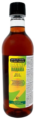 Banane Stilldrink - Konzentrat 500 ml ergibt 16,5 l Getränk ohne Zucker | Mischungsverhältnis 1:32 | enthält Bananensaftkonzentrat, Zitrusfrucht | hochkonzentriert von Aromhuset