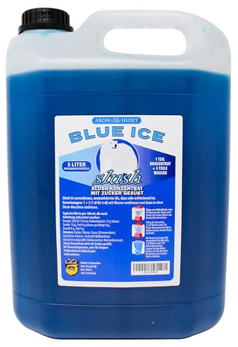 Blue Ice-Slushkonzentrat 5 L, Mischungsverhältnis 1:5 | Slush-Eis | Crush-Eis | Wassereis | ohne künstliche Farbstoffe | für Slushie-Maker von Aromhuset