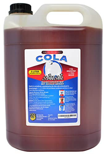 Cola-Slushkonzentrat 5 L | Mischungsverhältnis 1:5 | Slush-Eis | Crush-Eis | Wassereis | Granita | ohne künstliche Farbstoffe | für Slushie-Maker Cola-Slushkonzentrat 5 L | Mischungsverhältnis 1:5 | Slush-Eis | Crush-Eis | Wassereis | Granita | ohne künstliche Farbstoffe | für Slushie-Maker von Aromhuset