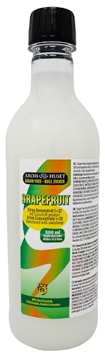 Grapefruit - Konzentrat 500 ml ergibt 16,5 l Getränk ohne Zucker| Mischungsverhältnis 1:33 |enthält Grapefruit Extrakt, Zitrusfrucht | hochkonzentriert von Aromhuset