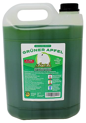 Grüner Apfel-Slushkonzentrat 5 L, Mischungsverhältnis 1:5 | Slush-Eis | Crush-Eis | Wassereis | ohne künstliche Farbstoffe | für Slushie-Maker von Aromhuset
