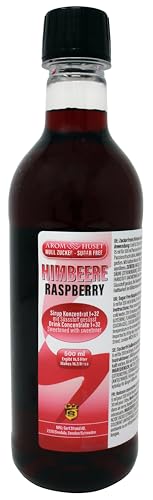 Himbeer-Konzentrat 500 ml ergibt 16,5 L Getränk | Mischungsverhältnis 1:32 | Fertiggetränk | Himbeersirup | ohne Zucker | hochkonzentriert | Himbeergeschmack von Aromhuset