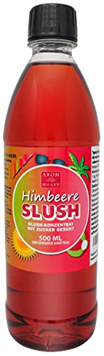 Himbeer-Slushkonzentrat 500 ml, Mischungsverhältnis 1:5 | Slush-Eis | Crush-Eis | Wassereis | ohne künstliche Farbstoffe | für Slushie-Maker von Aromhuset