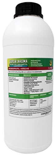 Kirsche Konzentrat 1000 ml | Super Aroma für die Lebensmittelindustrie und Enthusiasten | Lebensmittelaroma | Backaroma | Aromatropfen | Geschmackstropfen | zum Kochen, Backen & Mixen von Aromhuset