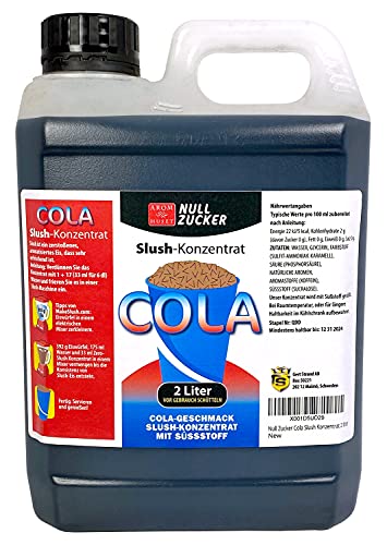 Null Zucker Cola Slushkonzentrat 2 Liter von Aromhuset