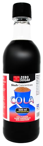 Null Zucker Cola-Slushkonzentrat | Slush-Eis | Crush-Eis|Wassereis | Mischungsverhältnis 500 ml von Aromhuset