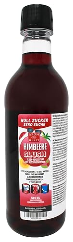 Zero zuckerfreier Himbeerslush 500 ml, Mischverhältnis 1:17 | ergibt 9 Liter Slush-Eis | Crush-Eis | Wassereis | ohne künstliche Farbstoffe | für Slushie-Maker von Aromhuset