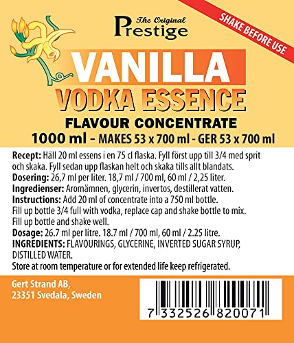 PR Vanille-Wodka-Essenz 1000 ml von Aromhuset