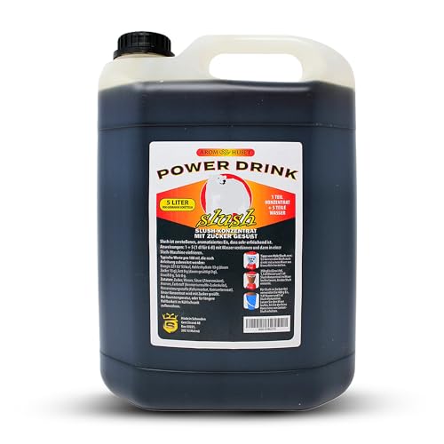 Power Drink-Slushkonzentrat 5 L, Mischungsverhältnis 1:5 | Slush-Eis | Crush-Eis | Wassereis | ohne künstliche Farbstoffe | für Slushie-Maker von Aromhuset