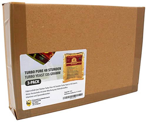 Prestige 48 h Turbo Pure Alkoholhefe 18%, 3er-Pack | edle Turbohefe | Gärhefe | Brauereihefe | Herstellung von hochprozentigem Alkohol Prestige 48 h Turbo Pure Alkoholhefe 18%, 3er-Pack | edle Turbohefe | Gärhefe | Brauereihefe | Herstellung von hochprozentigem Alkohol von Aromhuset