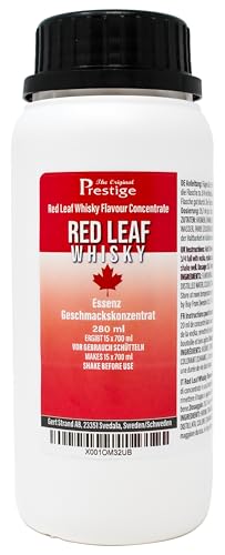 Prestige Red Leaf Whisky Aromaessenz 280 ml |professionelle -Liquid-Aroma-Essenz|Hausgebrauch und die Brennerei|mit handelsüblichem Wodka oder Korn vermischen | 280 ml Essenz ergibt 10,5 Liter Getränk von Aromhuset