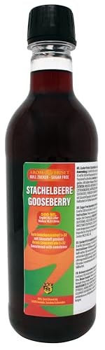 Stachelbeere Stilldrink - Konzentrat 500 ml ergibt 16,5 l Getränk ohne Zucker | Mischungsverhältnis 1:32 | enthält Stachelbeersaftkonzentrat, Zitrusfrucht | hochkonzentriert von Aromhuset