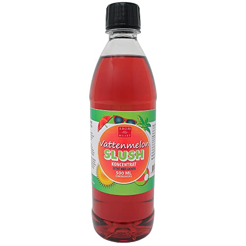 Wassermelonen-Slushkonzentrat 500 ml, Mischungsverhältnis 1:5 | Slush-Eis | Crush-Eis | Wassereis | ohne künstliche Farbstoffe | für Slushie-Maker von Aromhuset