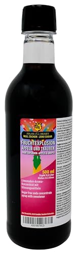 Zero Zucker Apfel- und Trauben-Fruchtbombenmixkonzentrat | 500 ml ergibt 12,5 Liter | ohne Zucker | für Wassersprudler | kalorienarm | ohne Konservierungsstoffe | ohne künstliche Farbstoffe von Aromhuset