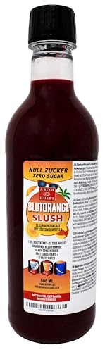 Zero zuckerfreier Blutorangen Slush 500 ml, Mischverhältnis 1:17 | ergibt 9 Liter Slush-Eis | Crush-Eis | Wassereis | ohne künstliche Farbstoffe | für Slushie-Maker von Aromhuset