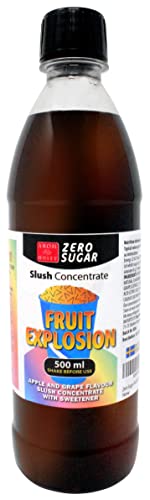 Zero zuckerfreier Fruchtexplosionslush 500 ml, Mischverhältnis 1:17 | ergibt 9 Liter Slush-Eis | Crush-Eis | Wassereis | ohne künstliche Farbstoffe | für Slushie-Maker von Aromhuset