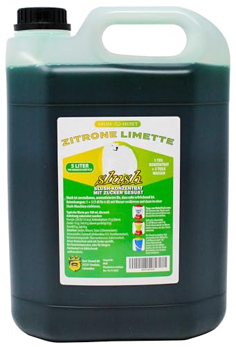 Zitrone-Limetten-Slushkonzentrat 5 L, Mischungsverhältnis 1:5 | Slush-Eis | Crush-Eis | Wassereis | ohne künstliche Farbstoffe | für Slushie-Maker Zitrone-Limetten-Slushkonzentrat 5 L, Mischungsverhältnis 1:5 | Slush-Eis | Crush-Eis | Wassereis | ohne künstliche Farbstoffe | für Slushie-Maker von Aromhuset