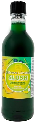 Zitrone-Limetten-Slushkonzentrat 500 ml, Mischungsverhältnis 1:5 | Slush-Eis | Crush-Eis | Wassereis | ohne künstliche Farbstoffe | für Slushie-Maker von Aromhuset