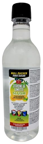 Zuckerfreies Zitrone & Limette-Slushkonzentrat 500 ml, Mischungsverhältnis 1:17 | Slush-Eis | Crush-Eis | Wassereis | ohne künstliche Farbstoffe | für Slushie-Maker von Aromhuset