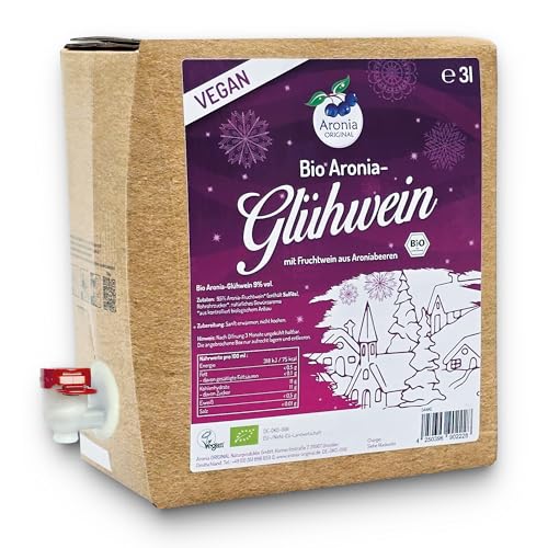 Bio Aronia Glühwein 3 Liter - mit Fruchtwein aus Aroniabeeren von Aronia Original